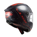 Kaciga LS2 Full Face FF805 THUNDER CARBON SPUTNIK sivo crvena