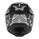 Kaciga NOX EXKLUZIV GOLIATH MAORI Full Face mat crno bela
