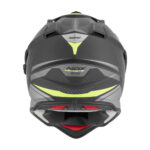 Kaciga NOX Enduro sa vizirom N312 TRACK žuto mat crna