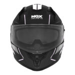 Kaciga NOX Full Face sa naočarima N401 XENO  mat crno bela