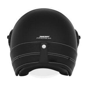 Kaciga NOX HERITAGE PREMIUM crna sa crnom kožom