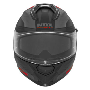 Kaciga NOX Full Face sa naočarima N304 S CARVER MATT BLACK RED