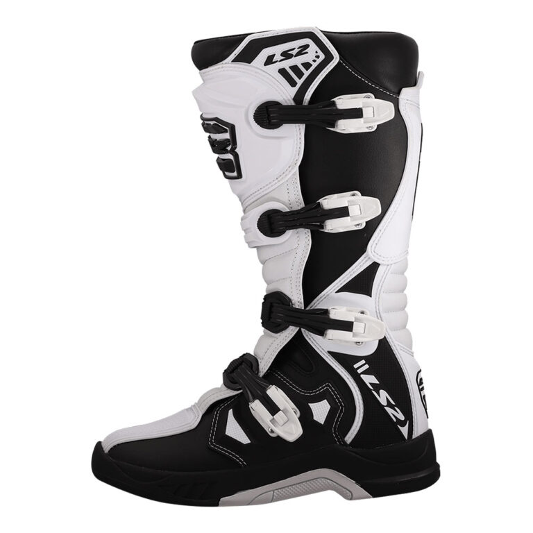 Motocross čizme LS2 RAPTOR muške crno bele