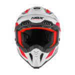 Kaciga NOX Cross N634 STORM crveno plavo bela