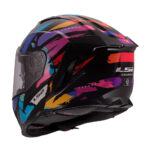 Kaciga LS2 Full Face FF818 STORM III KAOS crno ljubičasto plava