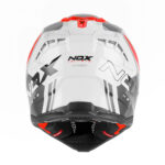 Kaciga NOX Cross N634 STORM crveno bela