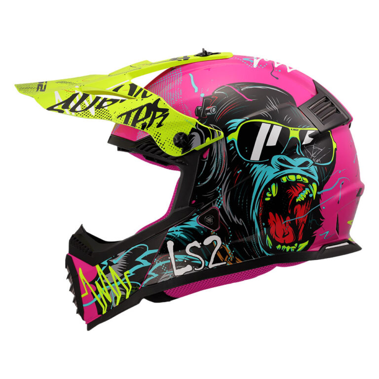 Kaciga LS2 Cross MX437 FAST II MINI GORILLA dečija ljubičasta