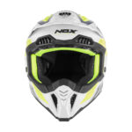 Kaciga NOX Cross N634 STORM žuto plavo bela
