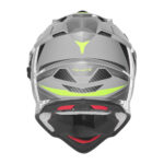 Kaciga NOX Enduro sa vizirom N312 TRACK žuto nardo siva