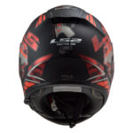 Kaciga LS2 Full Face FF397 VECTOR STENCIL mat crno crvena sa naočarima