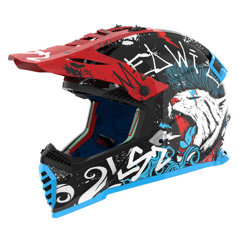 Kaciga LS2 Cross MX437 FAST II MINI STARMAW dečija crna