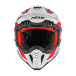Kaciga NOX Cross N634 STORM crveno bela