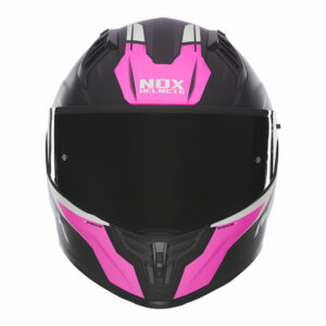 Kaciga NOX Full Face sa naočarima N401 CROWER mat crno roza
