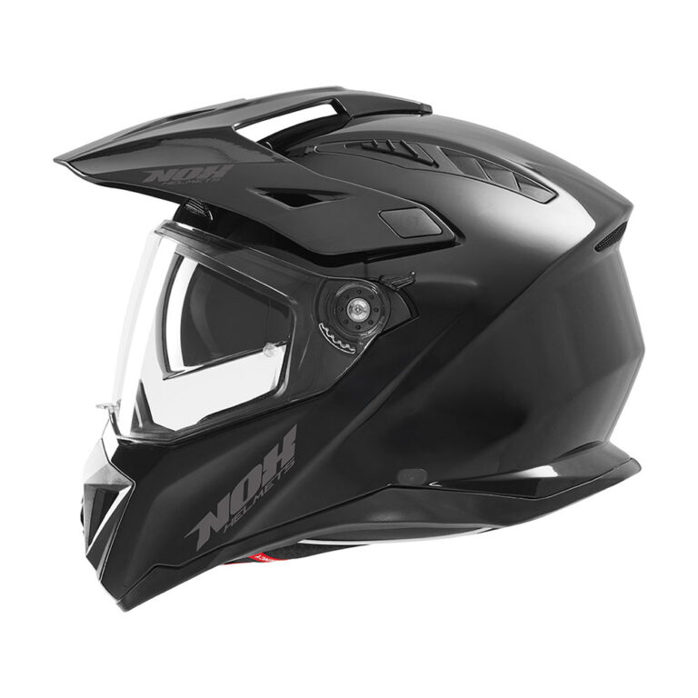 Kaciga NOX Enduro N350 sa vizirom sjajno crna