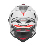 Kaciga NOX Enduro sa vizirom N312 TRACK crveno bela