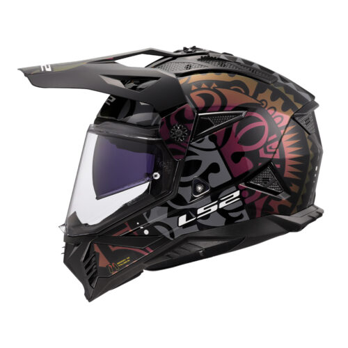 Kaciga LS2 Enduro MX702 PIONEER II RANGI crna