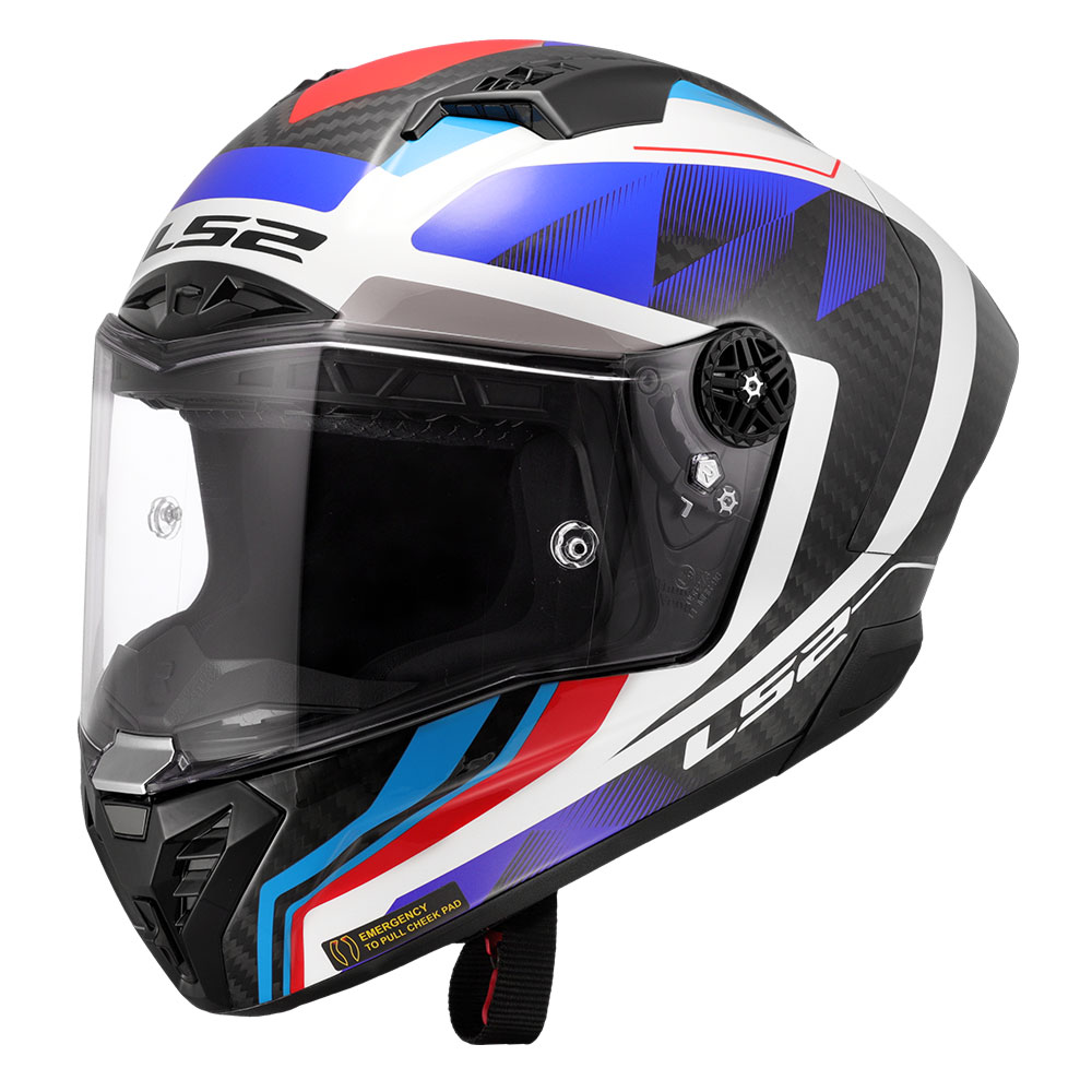 33076b08-b7c6-4734-8d04-0a73273c275c Kaciga LS2 Full Face FF805 THUNDER CARBON GP AERO RAUTE plavo crvena