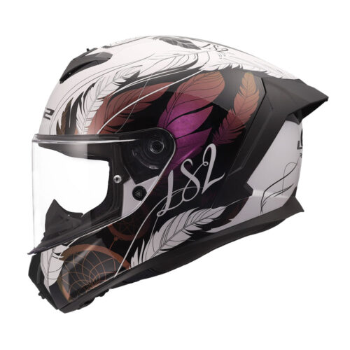 Kaciga LS2 Full Face FF820 RAPID III BOHO belo crno roza