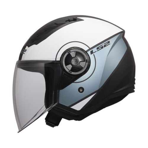 Kaciga LS2 Jet OF616 AIRFLOW II COVER sivo plava