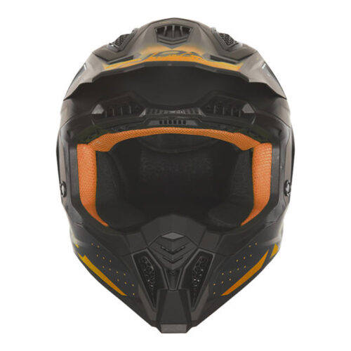 Kaciga NOX Cross N634 GRADIANT narandžasto mat crna