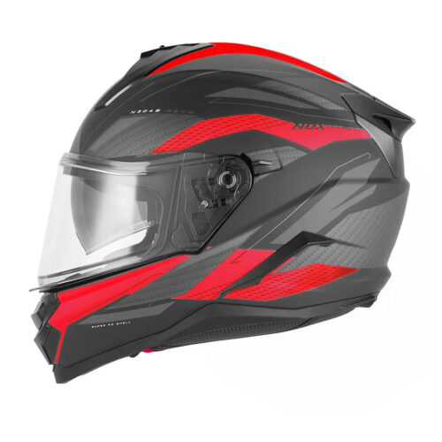Kaciga NOX Full Face sa naočarima N304 S REVO RED MATT BLACK