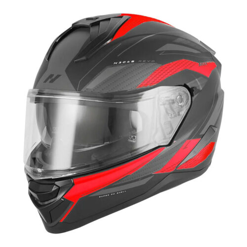 Kaciga NOX Full Face sa naočarima N304 S REVO RED MATT BLACK