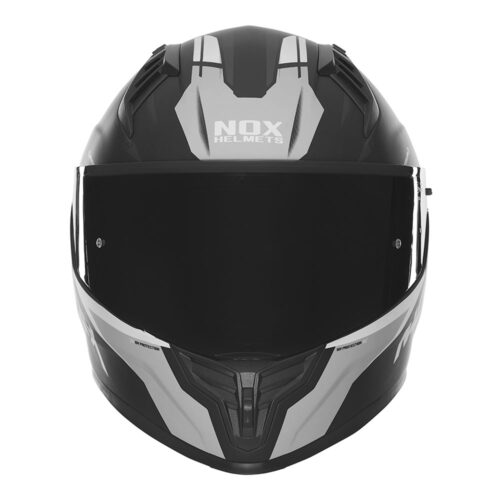Kaciga NOX Full Face sa naočarima N401 CROWER  mat crno srebrna