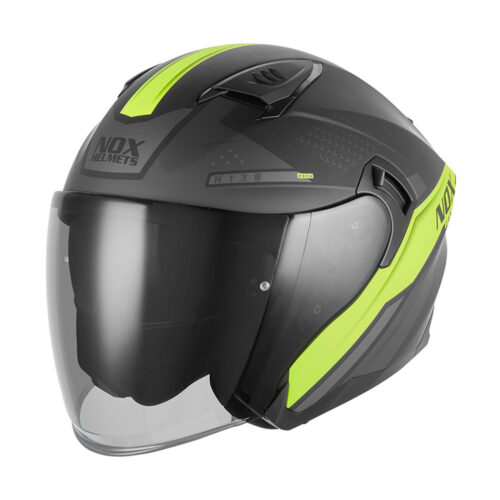 Kaciga NOX Jet N130 EKTO mat crno žuta