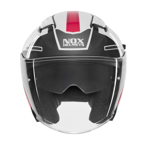 Kaciga NOX Jet N130 EKTO rozo bela