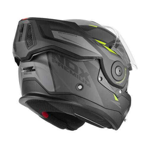Kaciga NOX PREMIUM SPINNER ARK Flip Up sa naočarima žuto mat crna