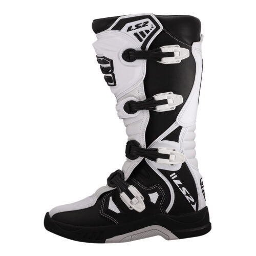 Motocross čizme LS2 RAPTOR muške crno bele