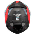 Kaciga LS2 Full Face FF811 VECTOR II CARBON GRID plavo crvena sa naočarima