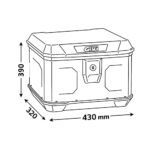 Centralni kofer GIVI ALPINA ALP44A ALU niklovani Monolock 44L