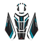 Nalepnice rezervoara TANK PAD CF MOTO 250SR tirkizno carbon (20-24) GP KOMPOZIT