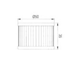 Filter ulja HF591 Hiflo