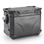 Bočni kofer GIVI TREKKER OUTBACK MONOKEY® CAM SIDE EVO SMART 48 BLACK LINE ALU crni levi 48L