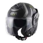 Kaciga GIVI Flip Up X30 PULSAR titanium žuta