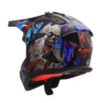 Kaciga LS2 Cross MX708 FAST II ZOMBIE II crno crveno plava
