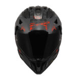 Kaciga LS2 Enduro MX702 PIONEER II CRAZY mat crno crvena
