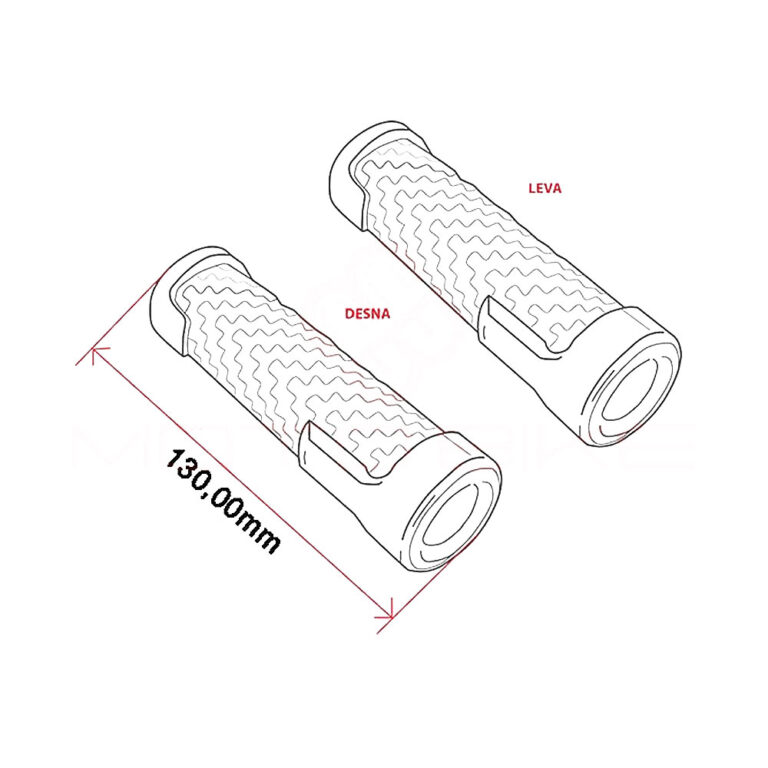 Gume ručke Ariete 01612/SS Honda 130 mm zatvorene