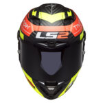 Kaciga LS2 Full Face FF805 THUNDER CARBON ATTACK crveno žuta