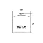 Filter ulja HF153RC Hiflo (RACING)