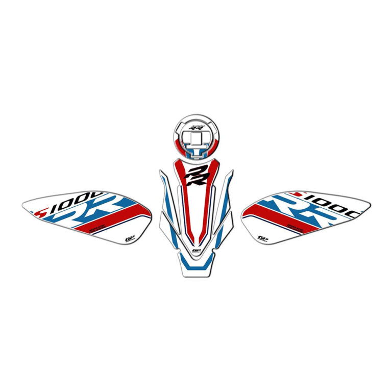 Nalepnice rezervoara TANK PAD set BMW S 1000 RR (19-24) plavo belo crvena GP KOMPOZIT