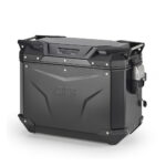 Bočni kofer GIVI TREKKER OUTBACK MONOKEY® CAM SIDE EVO SMART 44 BLACK LINE ALU crni levi 44L