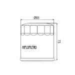 HIFLOFILTRO MOTO FILTER ULJA  (HF303)