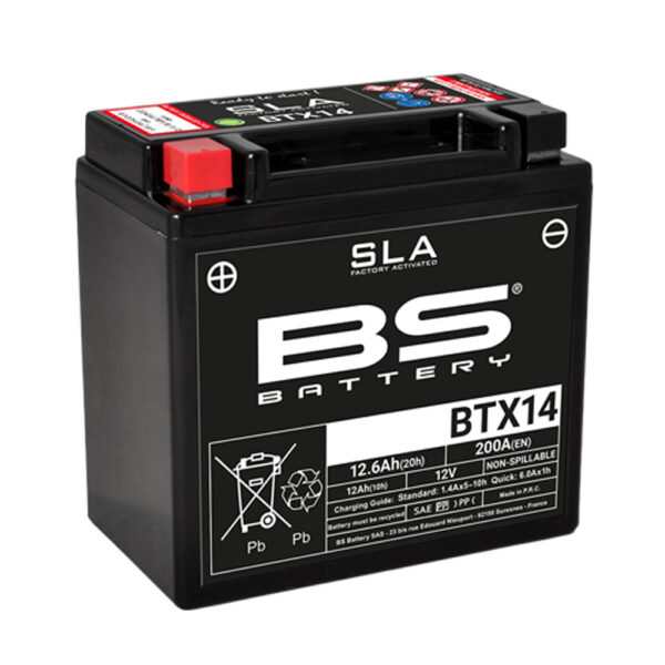 Akumulator BS 12V 12Ah gel BTX14-FA levi (150x87x145) 200A (BTX14-FA)