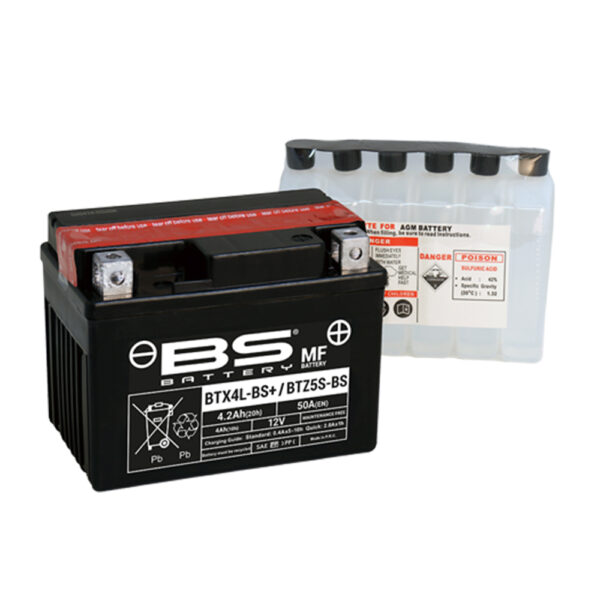 Akumulator BS 12V 4Ah gel BTX4L-BS desni plus (113x70x85) 50A (BTX4L-BS)