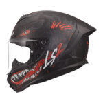 Kaciga LS2 Full Face FF820 RAPID III KAIJU II crno crvena