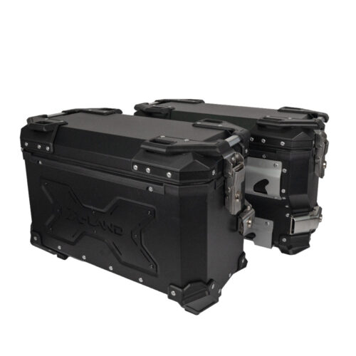Bočni koferi X-LAND ALU crni 38L+32L Y-MODEL