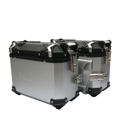 Bočni koferi X-LAND ALU sivi 30L+30L